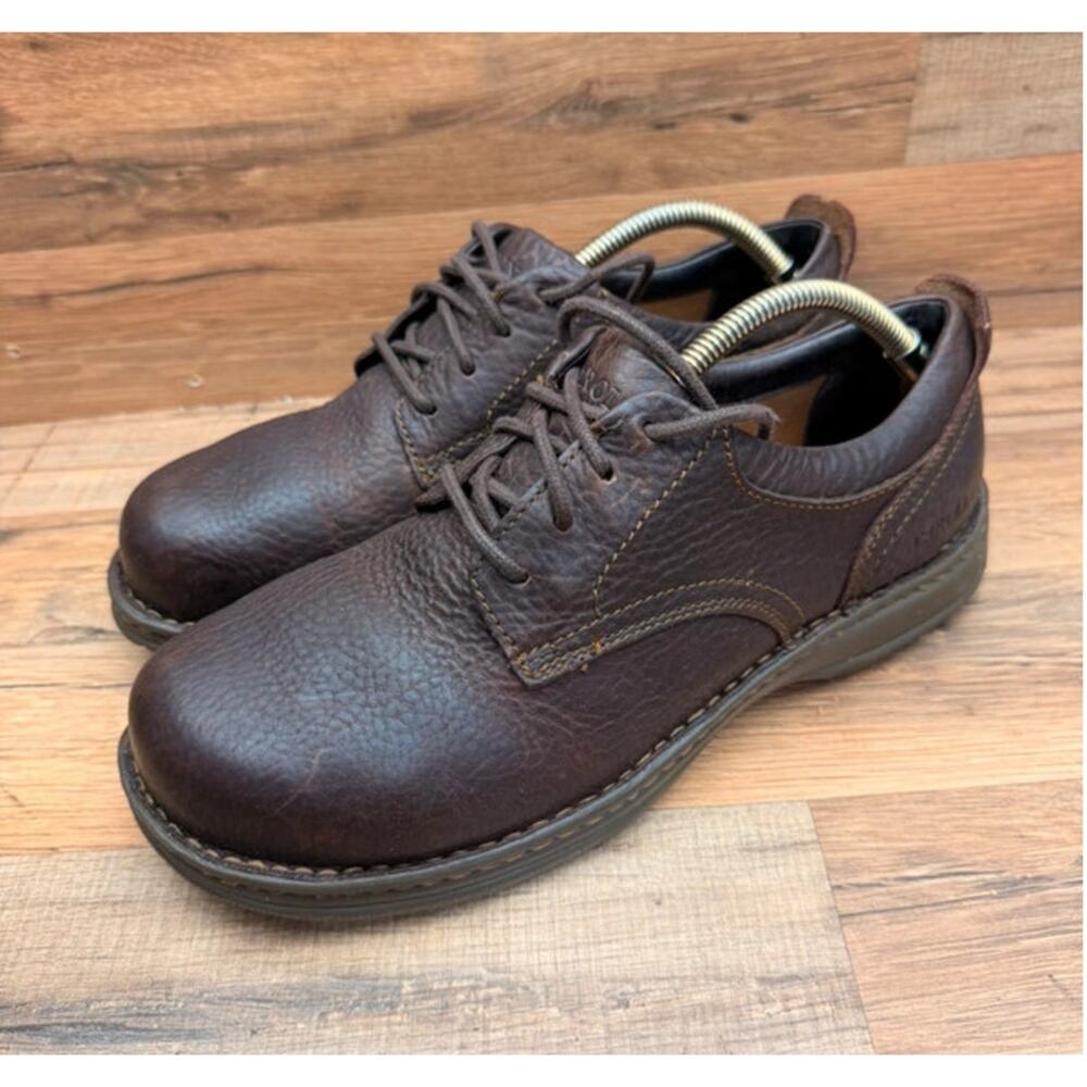 Carolina Men's size 11 Low-Cut Aluminum Toe Oxford Work Shoes CA5561 Brown